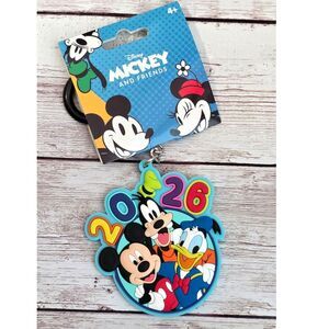 2026 Disney Mickey and Gang Soft PVC Bag Clip Keychain